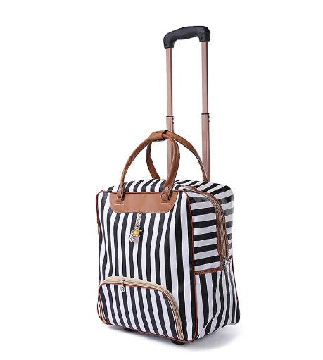 brand 20 Inch 22 inch Women luggage Trolley Bag on wheels Travel Suitcase Travel Rolling Bag Baggage Suitcase Travel wheeled bag