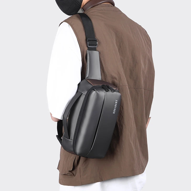 Fashion Business Waist Bag Multifunction Fanny Pack Men Belt Bag Casual Travel Storage Shoulder Crossbody Chest Bag Male Handbag