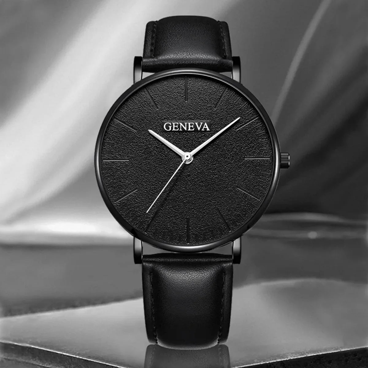 New Men Watch Luxury Bracelet Set Fashion Business Brown Leather Quartz Wrist Watches for Men Gift Set Relogio Masculino