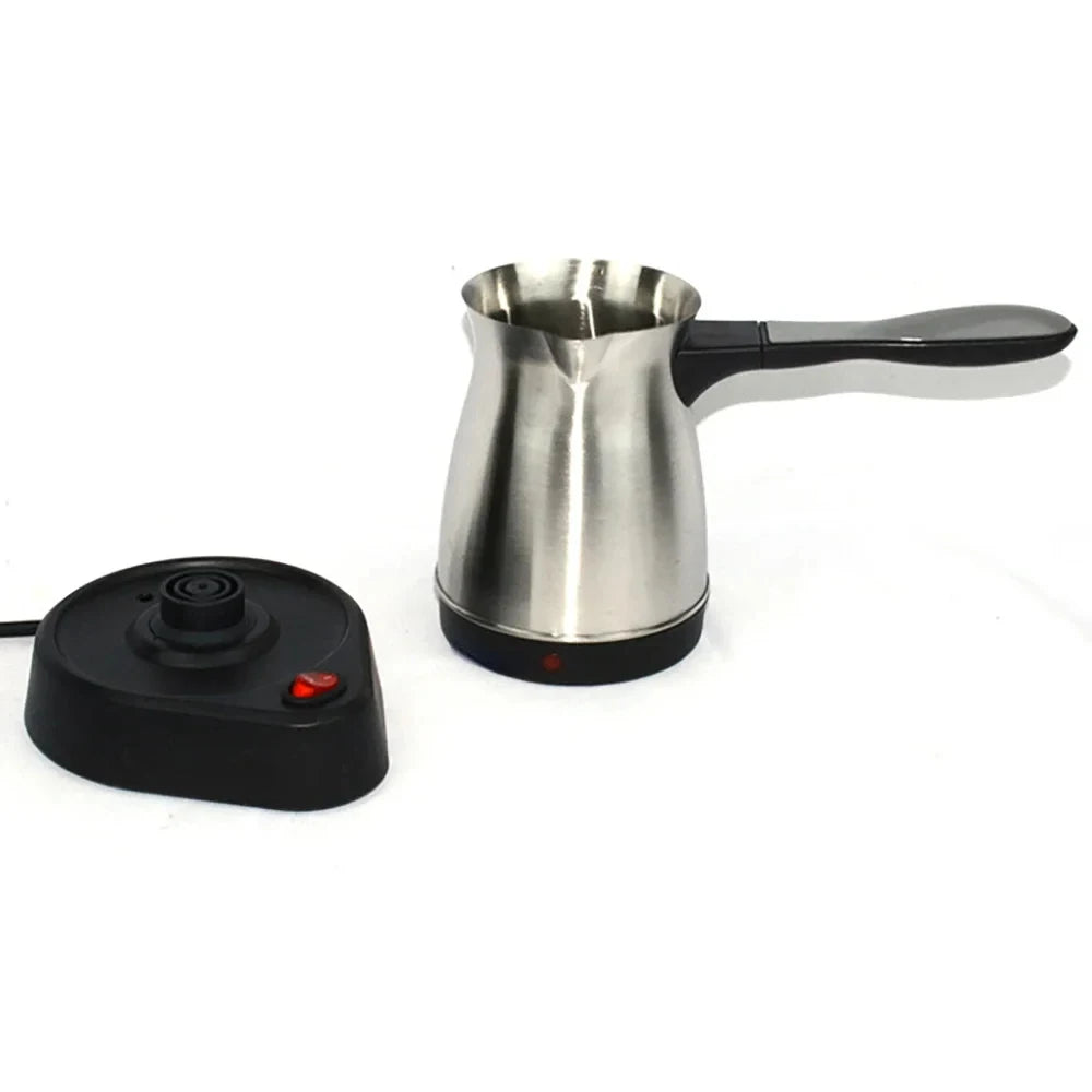 2023 New 220V 5 Cup  Turkish Greek Coffee Maker Stainless Steel Machine Moka Pot Stainless Steel Domestic Coffee Machine