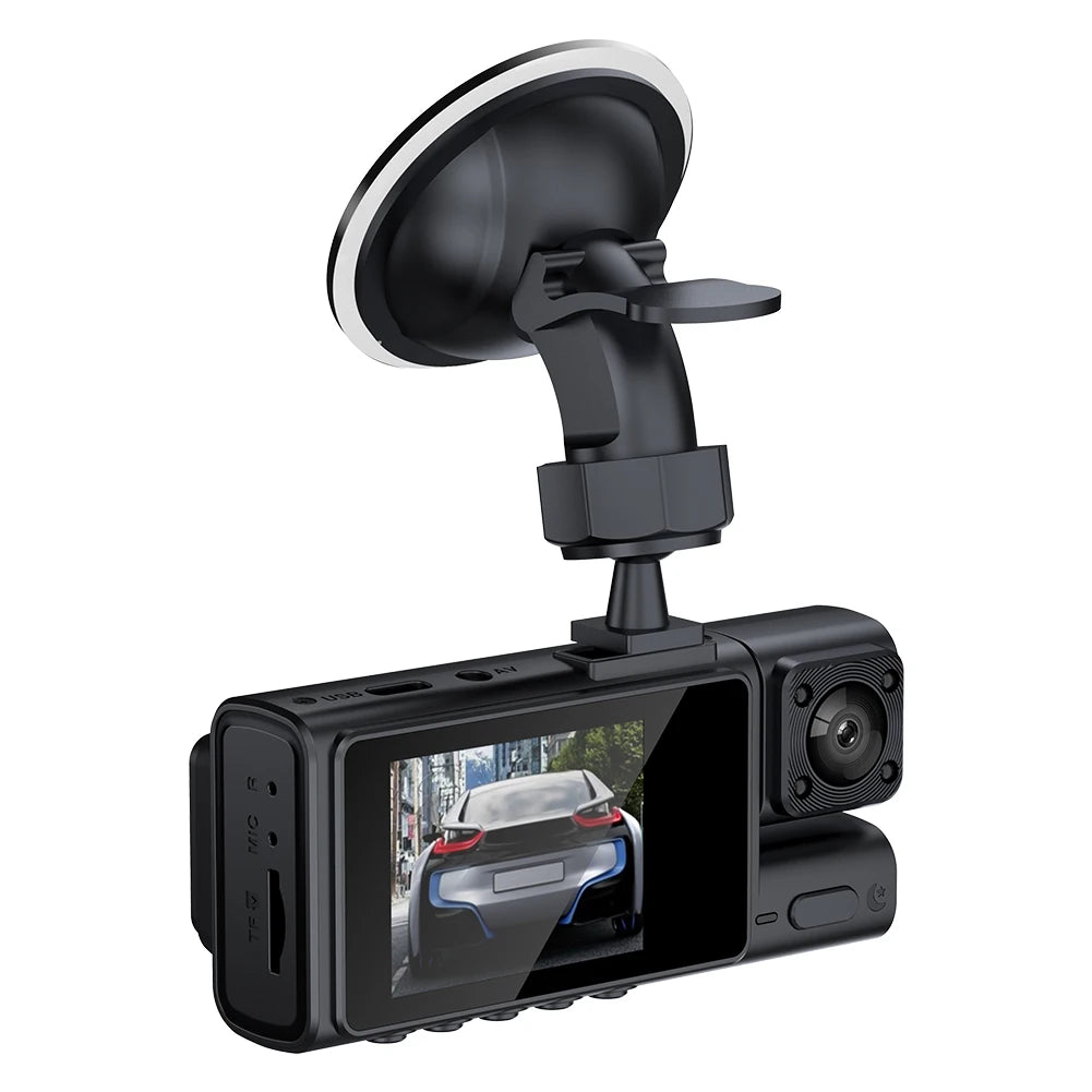 3Channel Dash Cam For Car Camera 1080P Video Recorder Car Front Rear View DVR Night Vision Camera WiFi Auto Driving Recorder