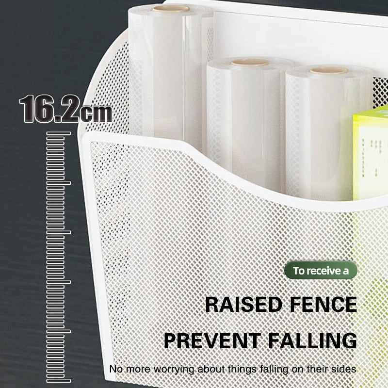 Refrigerator Magnet Storage Box Hanging Basket Storage Rack Magnetic Magnet Stone Side Wall Multi-Function Organization