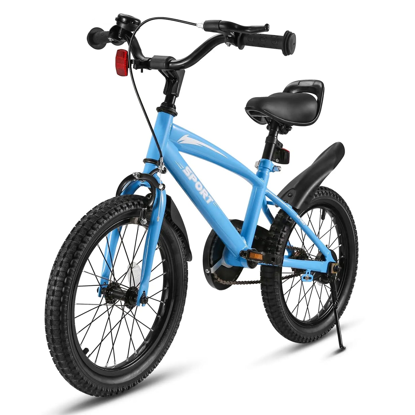 16 Inch Kids Bike with Training Wheels & Kickstand Children Bike Dual Handbrake Adjustable Handlebar & Saddle