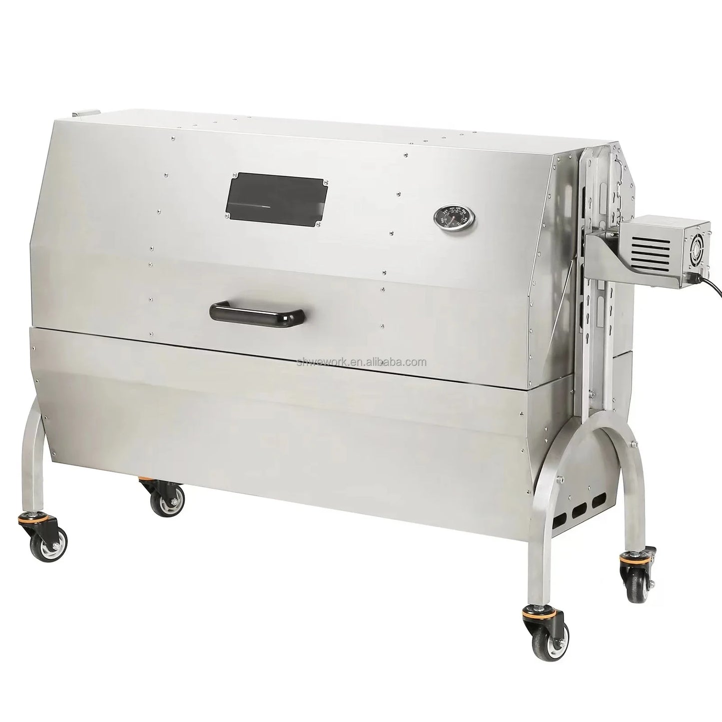 WeWork Heavy  Outdoor Roaster Spit Rotisserie BBQ Grill Pig Lamb Chicken Roaster 50W 132LBS Charcoal Barbecue Rotisserie