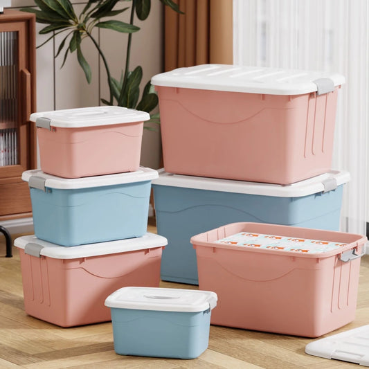 New storage box Thickened large-capacity box Household storage Storage Clothes sorting box Dormitory storage box