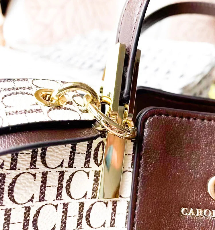 CH Large Capacity Design Brand Women's Bag Letters Temperament Fashion Design Sense Versatile Shopping Elegant Crossbody