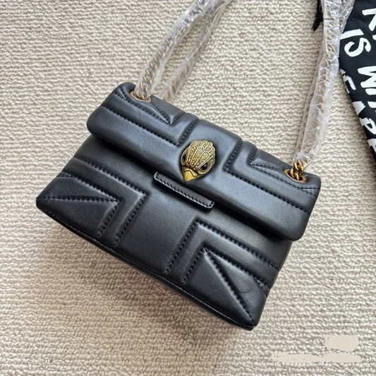 2024 New Trend Women's Bag Diamond Quilted Chain Shoulder Bag Fashion Crossbody Bag Eagle Head Handbag