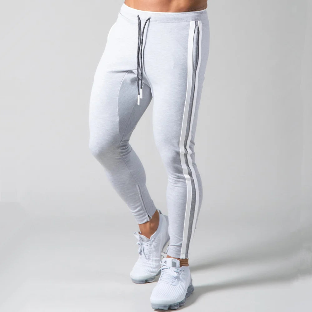 Skinny Joggers Pants Men Running Sweatpants Cotton Track Pants Gym Fitness Sports Trousers Male Bodybuilding Training Bottoms