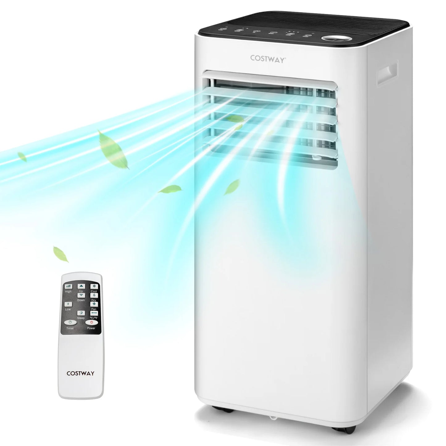 8000 BTU Portable Air Conditioner 3-in-1 Air Cooler with Fan Dehum Sleep Mode