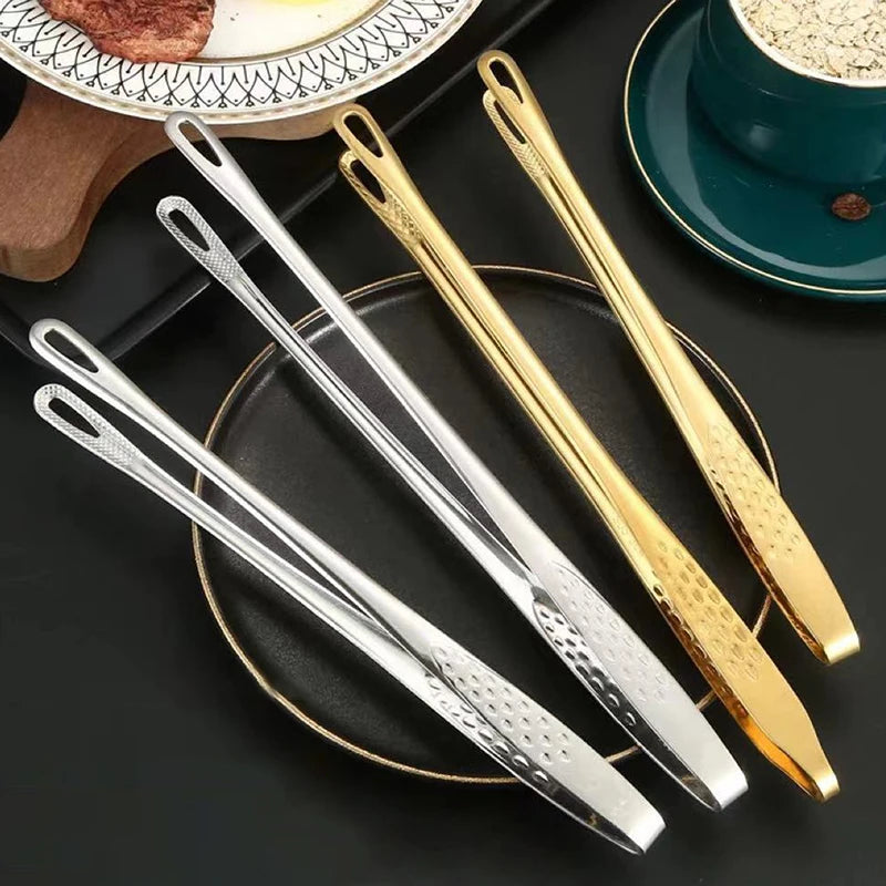Stainless Steel Food Tongs Long Handle Non-Slip Barbecue Tongs Steak Tongs Kitchen Cooking Tools Kitchen Accessories
