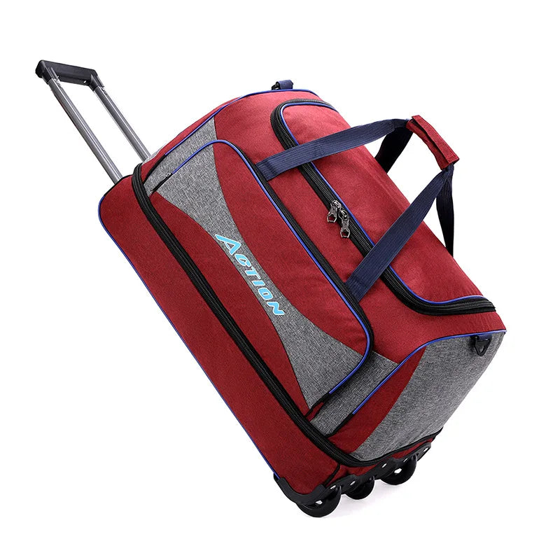 Large capacity Trolley Bag Travel Suitcase Boarding Bag Oxford waterproof Luggage Bag Rolling Luggage with Wheels