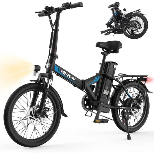 Electric Bike-Peak 750W Folding Ebike,48V Removable Lithium-Battery,20" Foldable Electric Bicycle Commuter for Women & Men