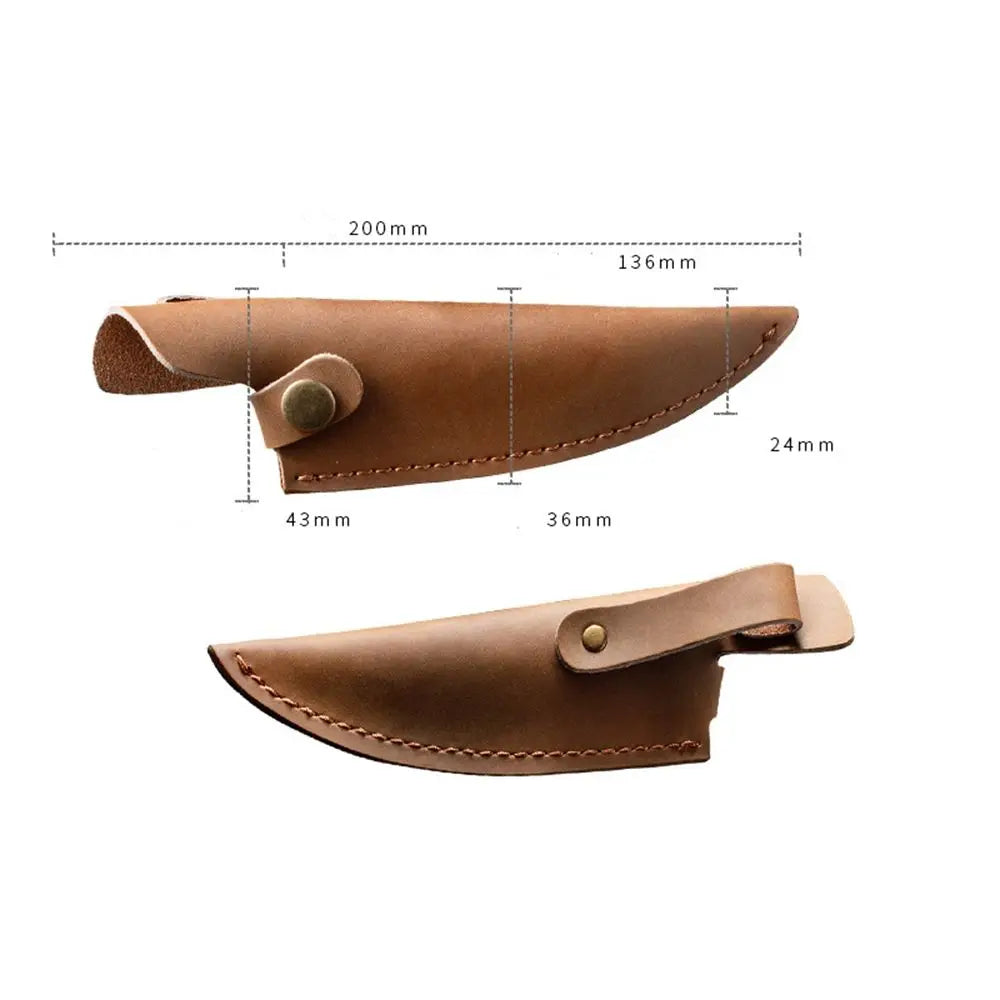Outdoor Equipment Leather Sheath Holder Pocket Hunt Belt Loop Case Fold Knife Tool Flashlight Case Camp Outdoor Carry