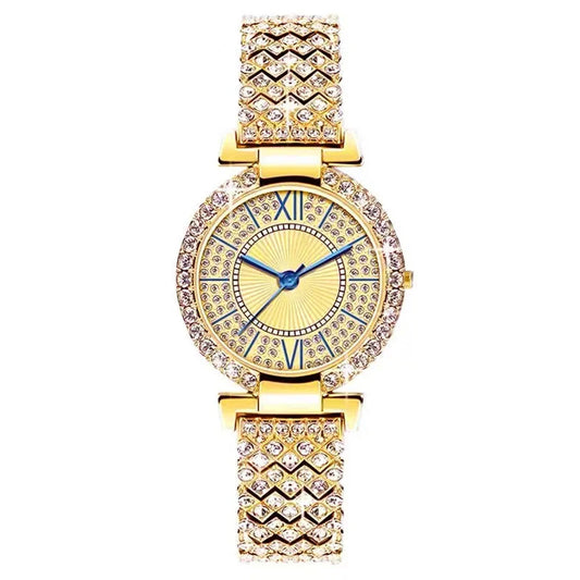 New Watch for Women Reloj Mujer Luxury Rhinestone Stainless Steel Quartz Women Watch Luxry Clock Gift for Lady Relógio Femino