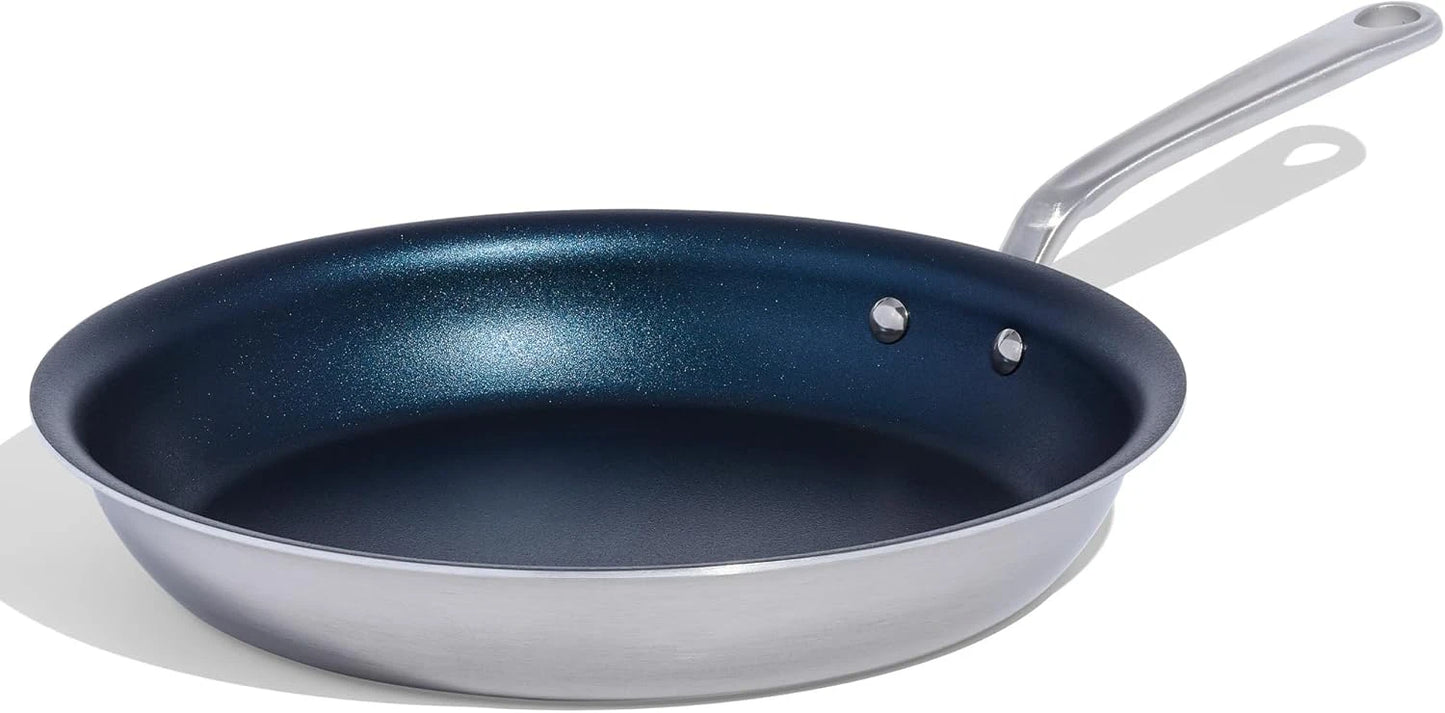 ProCoat Non Stick 3 Piece Frying Pan Set (Includes 8",10",12") - 5 Ply Stainless Clad - Professional Cookware - Crafted in Italy
