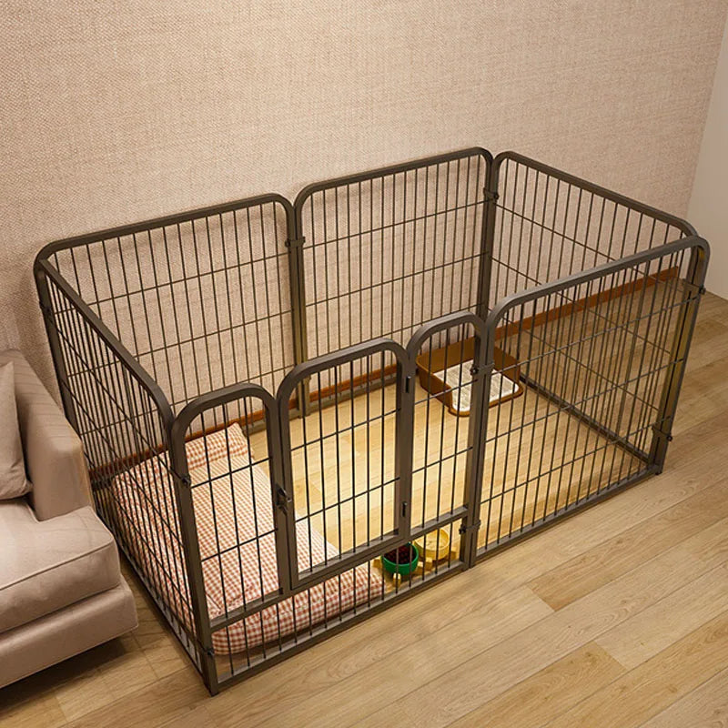 4/6 pcs 50x60cm Tube Frame antirust assembled metal dog fence panel enclosure cage guardrail ring portable