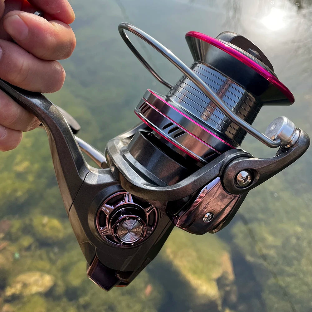 GHOTDA Long Shot Spinning Fishing Reel Max Drag Power 20 25 30 Kg for 9000 10000 12000 Series Super Strong Metal Deep Line Cup