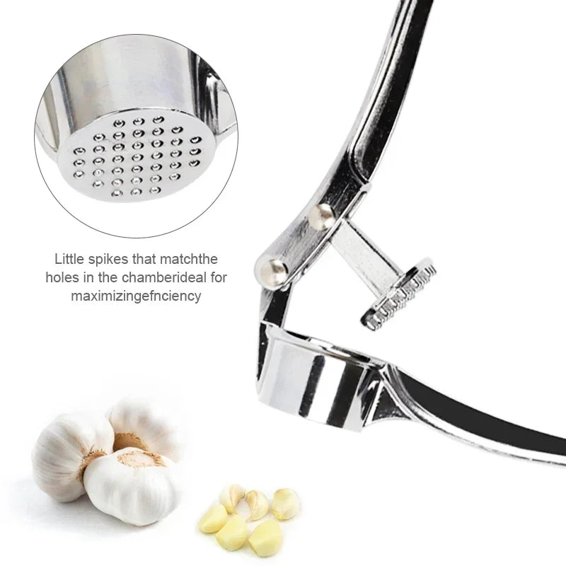Garlic Press Crusher Mincer Kitchen Stainless Steel Garlic Smasher Squeezer Manual Press Grinding Tool Kitchen Accessories