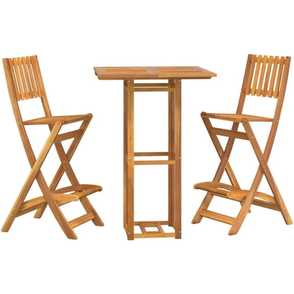 Outdoor Furniture,Outdoor Patio Furniture,Balcony Furniture,Lawn Furniture,3 Piece Outdoor Bar Set Solid Wood Acacia