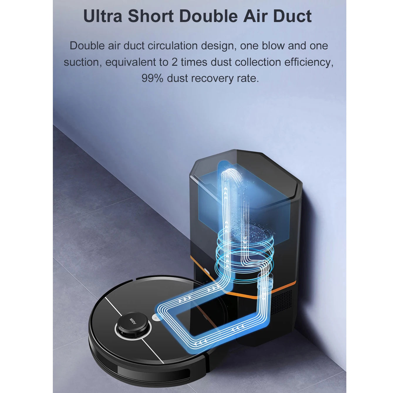 2024 The Latest Robot Vacuum Cleaner With Self-emptying Dustbin Auto Dust Collector ABIR R30 Robotic Vacuumm Cleaner