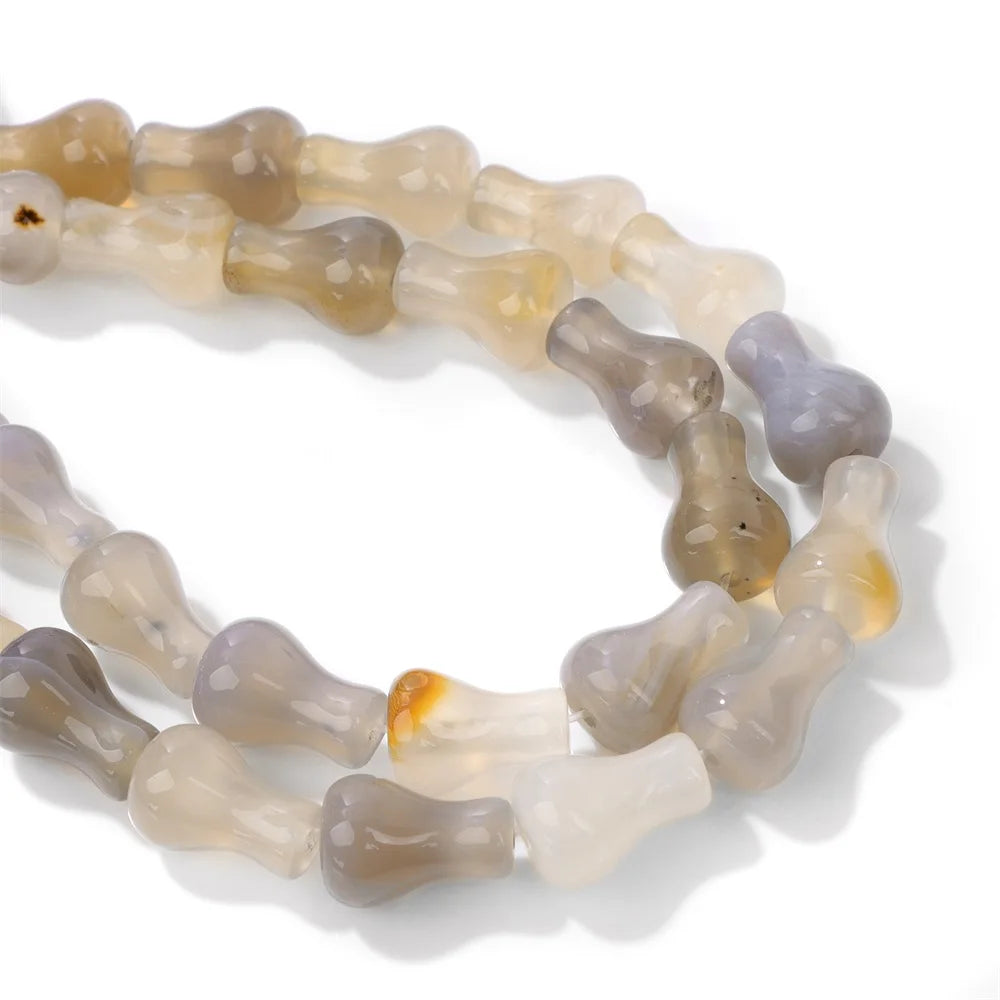 8x12mm Natural Vase Shape Stone Beads Agates Opal Tiger Eye Gems Bead Polished Spacer Loose Beads for Jewelry Making Handmade