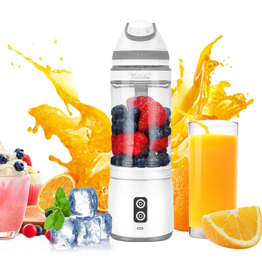 24oz Portable Blender Juicer Cup USB Rechargeable Smoothies Mixer Fruit Machine