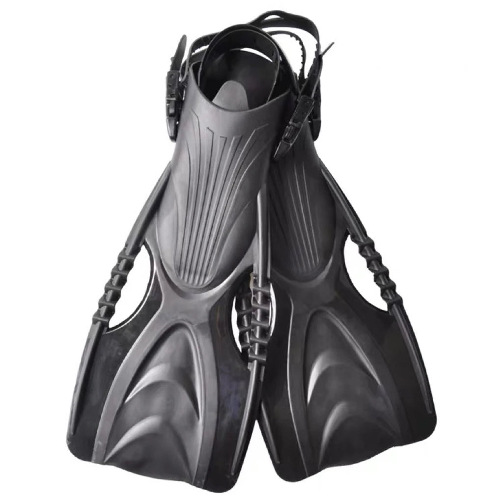 QYQ Professional Long Swimming Fin Adult Snorkel Foot Flippers Youth Free Diving Fins Water Sport Lightweight Equipment