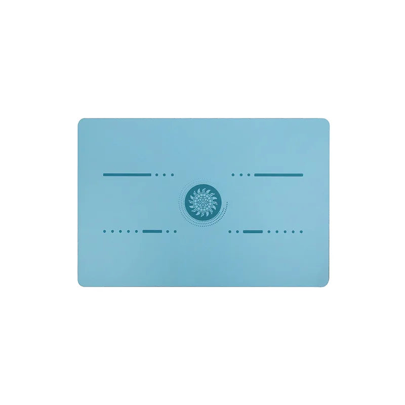 Pu Natural Rubber Yoga Mat Flat Support Portable Mini Auxiliary Pad Anti-Slip Knee Cushion Meditation Head Upside Sport Exercise