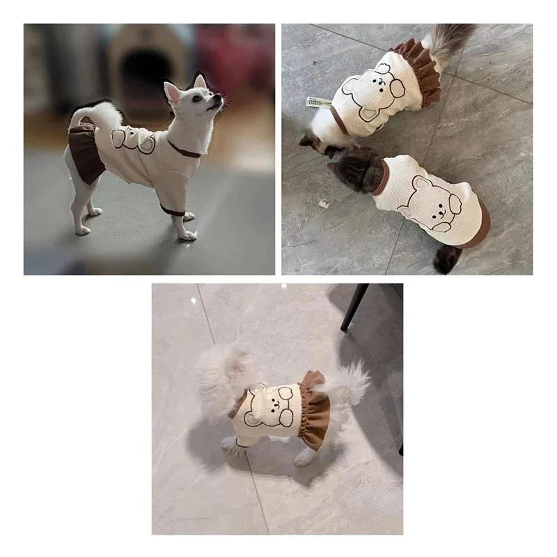 Dog T Shirt for Medium Dogs Clothes Dress for Small Dogs Girl Boy Puppy Breathable Soft Dog Costume for Pet Dogs Cats