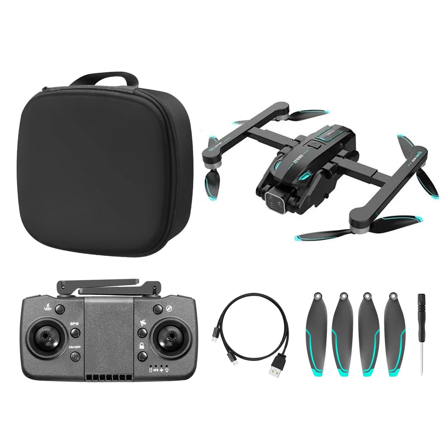 Brushless Motor Aerial-Drone With HD Camera Wind Resistance Quadcopters Toy For Beginners