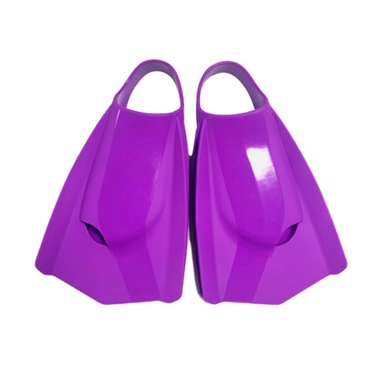 Unisex Adult Powerfin Professional Swim Training Fins Comfortable Silicone Short Blade Flippers Left-Right Design with Open Heel