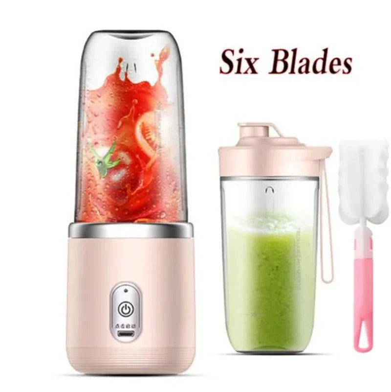 Portable 400ml Mini  Fruit Juicer USBCharging Lemon Orange Fruit Juicing Cup Smoothie Blender Machine kitchen appliances