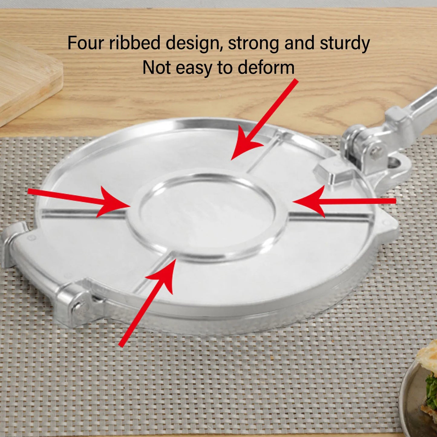 16/20cm DIY Tortilla Press Maker Aluminium Alloy Manual Corn Tortillas Dough Pressing Tool Kitchen Bakeware Cooking Accessories