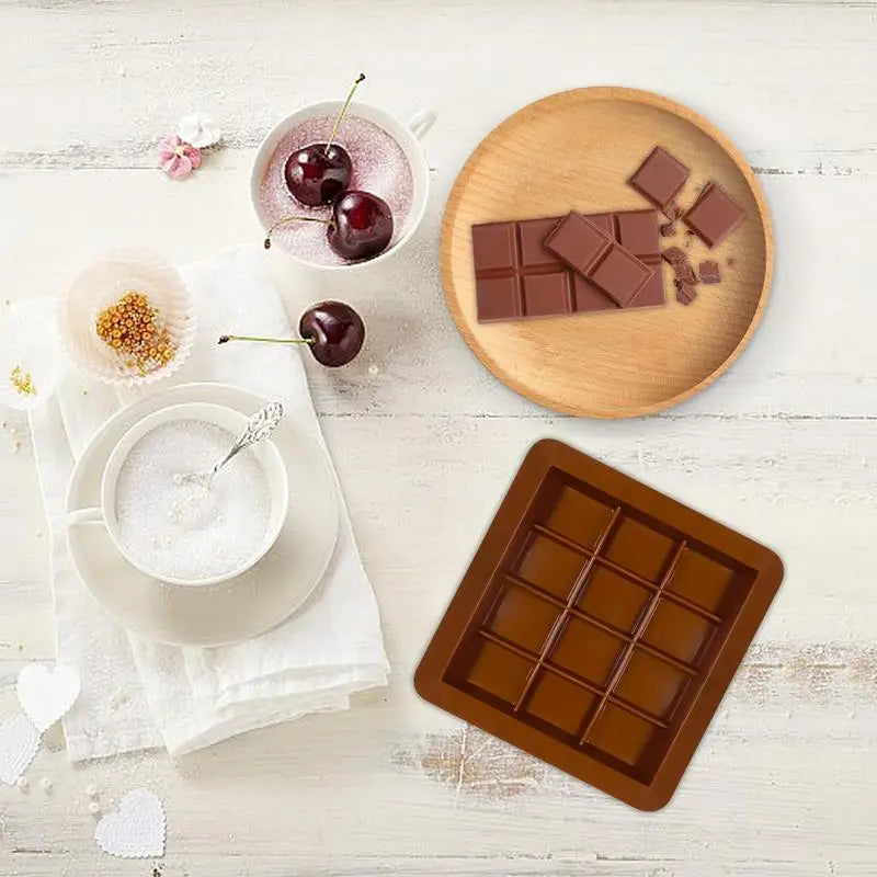 Silicone Chocolate Bar Mold Big Chocolate Candy Bar Mold Deep Large Thick Silicone Chocolate Bar Molds For Chocolate Energy