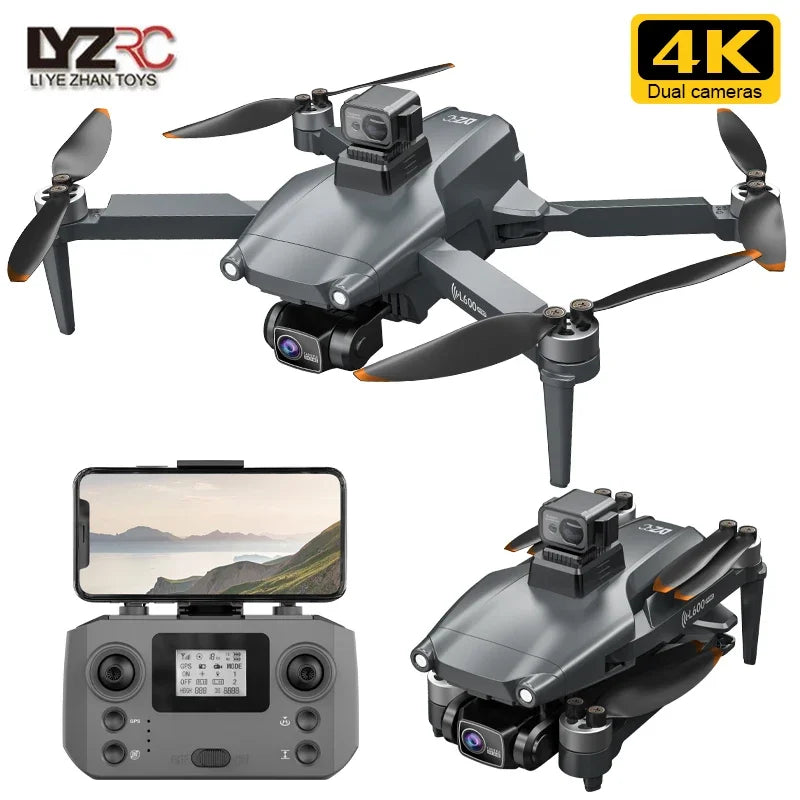 LYZRC L600 Pro Drone Foldable Long Range With 4K HD Camera And GPS 5G Wifi Fpv RC Quadcopter Folding Aircraft L600Pro Drone