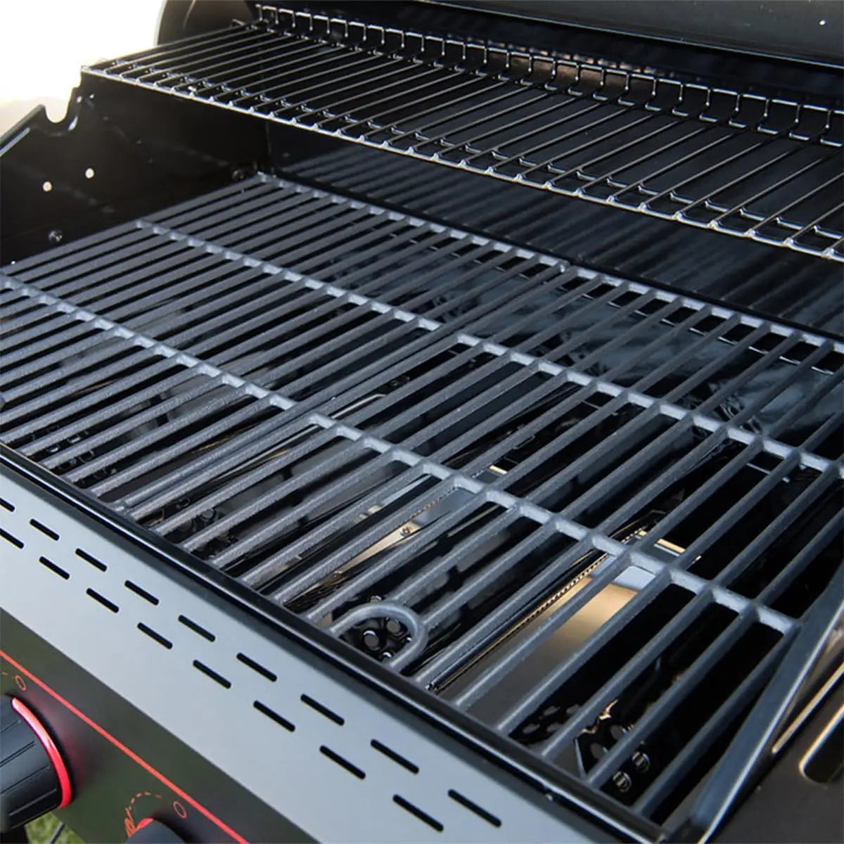 720-0982 5 Burner Propane Barbecue Gas Grill, Side Shelves with Hooks, for Outdoor Cooking, Patio, Garden Barbecue Grill,Black