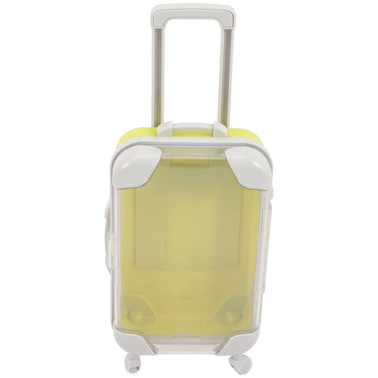 Mini Trolley Case Girls Toys Rolling Suitcase Luggage for Play Room Plastic Decor Baby Dolls