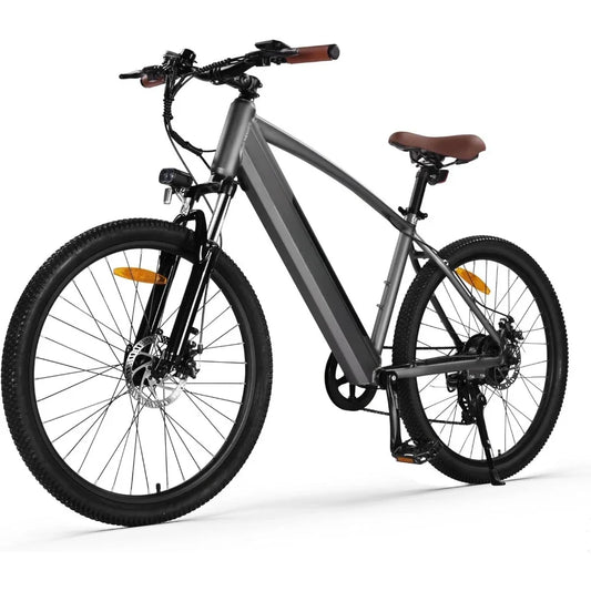 Electric Mountain Bike Removable Built in Battery, 350W(Peak 500W) Brushless Motor, Bicycle with 7 Speed, Max 50 Miles