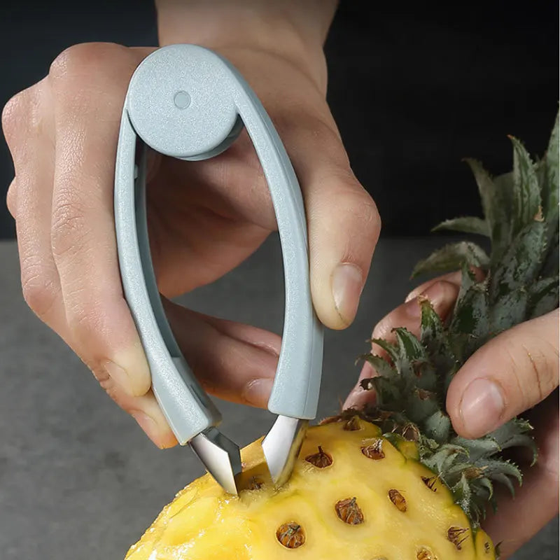 2/1pcs Pineapple Eye Remover Clips Strawberry Corer Slicer Huller Fruit Peeler Stainless Steel Cutter Household Kitchen Gadgets