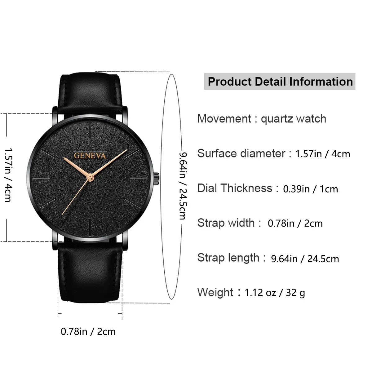 New Men Watch Luxury Bracelet Set Fashion Business Brown Leather Quartz Wrist Watches for Men Gift Set Relogio Masculino