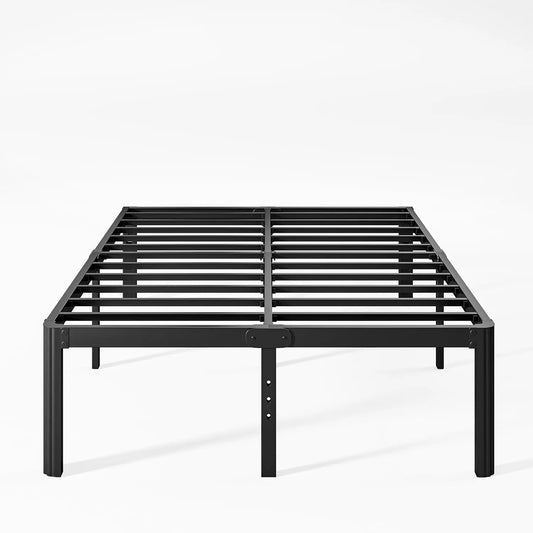 Keramik 18 Inch High Queen Bed Frame No Box Spring Needed, Platform Bed Frame Queen Size Metal With Round Edge, Easy Assembly,