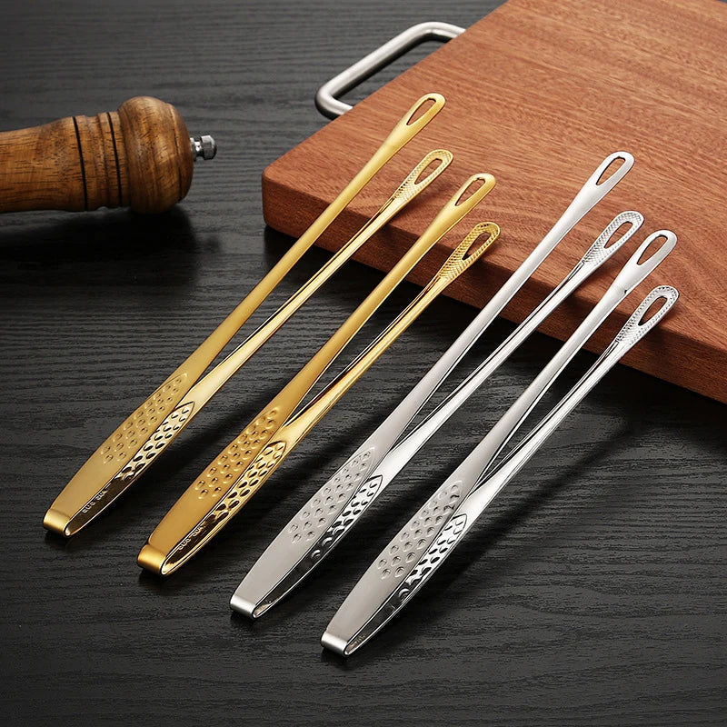 Stainless Steel Food Tongs Long Handle Non-Slip Barbecue Tongs Steak Tongs Kitchen Cooking Tools Kitchen Accessories