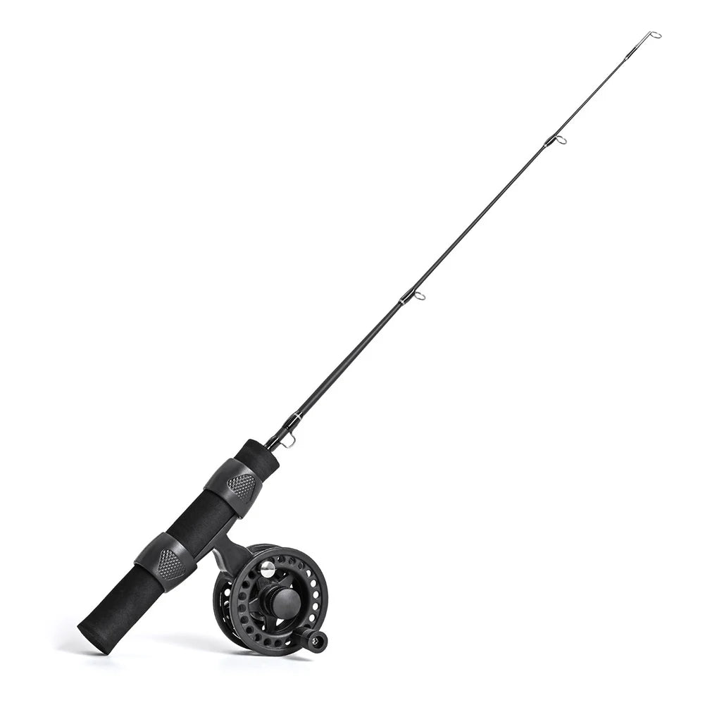 LEO 51cm Ice Fishing Rod Combo: Portable Winter Pole and Reel Set for Fishermen