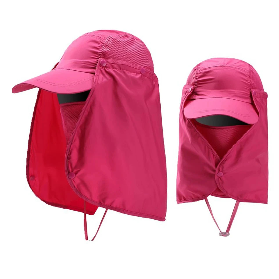 Hunting Camping Hiking Fishing Hats Outdoor UV protection Sun Protection Breathable Caps Full Head Quick-dry Headwear Men Women