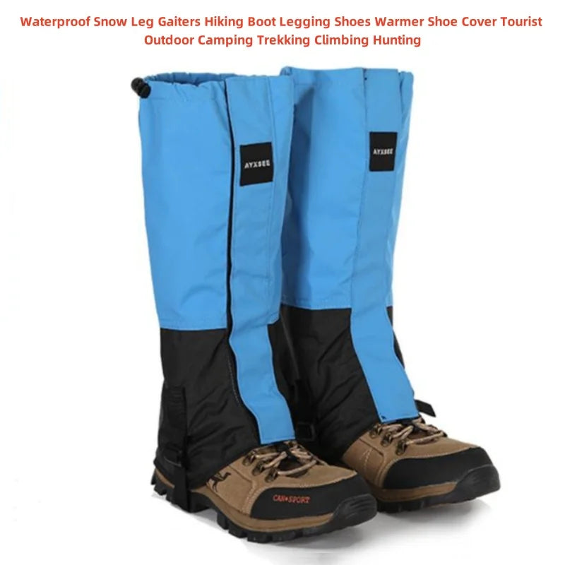 New Waterproof Hiking Leg Warmer Gaiters for Men Women - Climbing Ski Camping Hunting Winter Outdoor Travel Legging Leg Covers