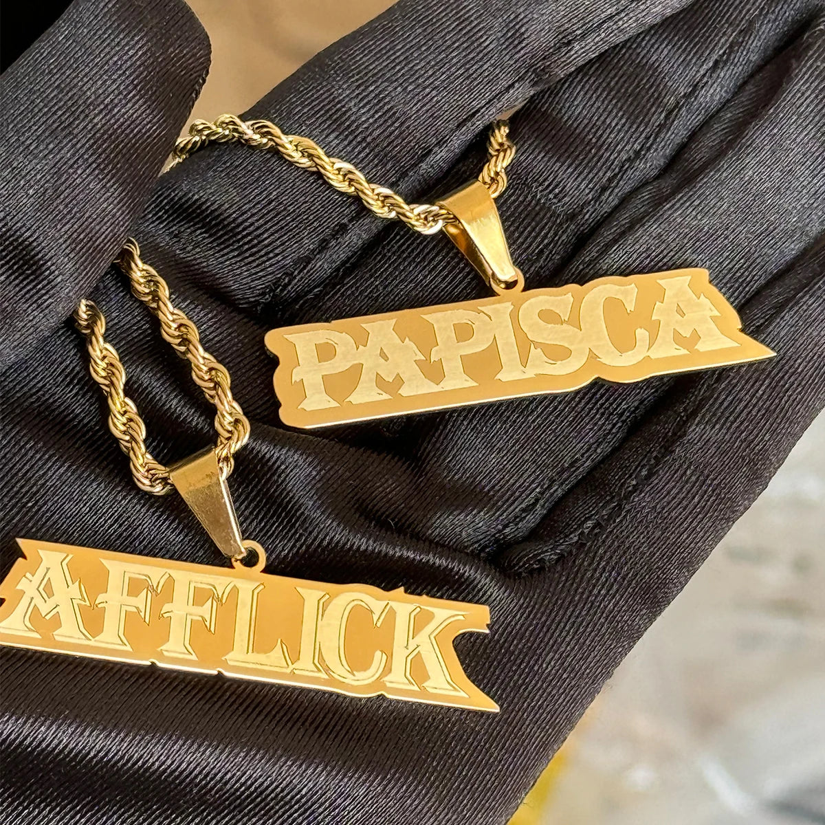 Stainless Steel Custom Name Necklace Personalized Hip Hop Letter Pendant Necklaces For Women Men Party Anniversary Gift Jewelry