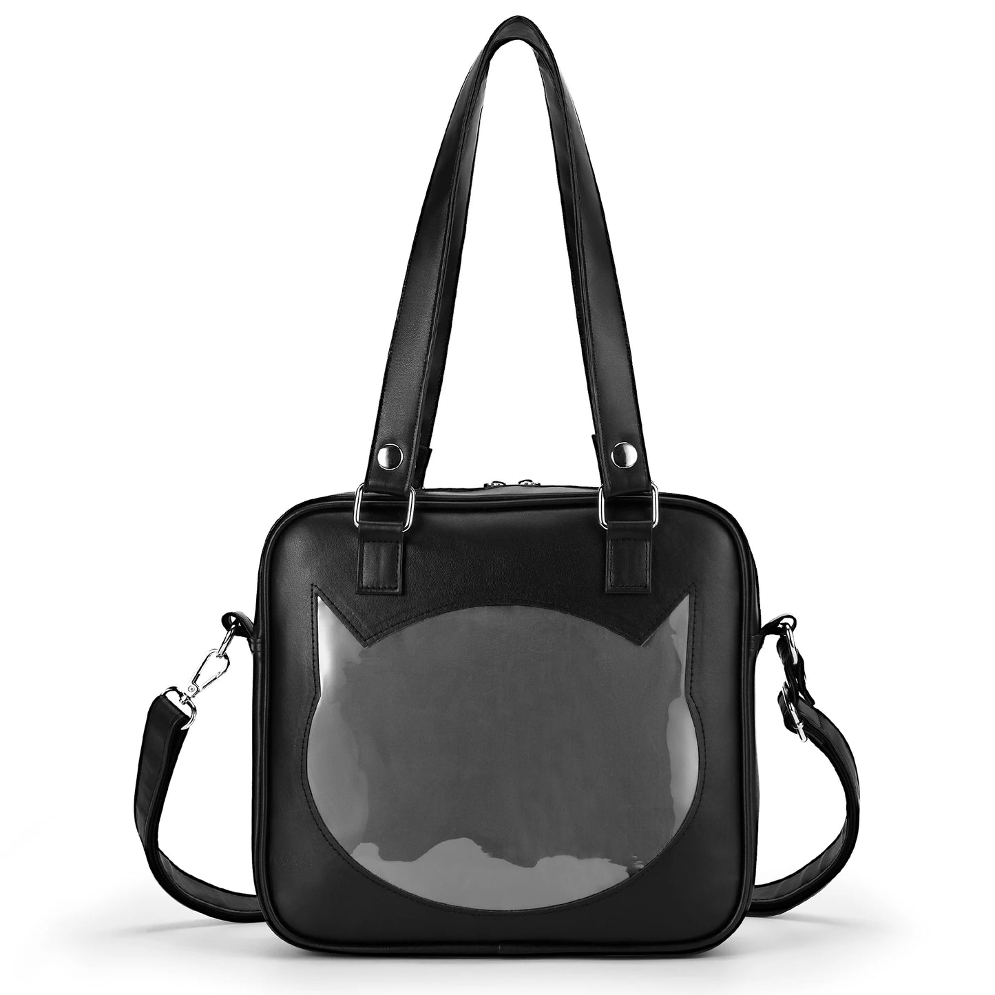 Ita Bag Girls Crossbody Transparent Cat Shape Backpack Pin Bags Messenger Shoulder Bag Purse for Women