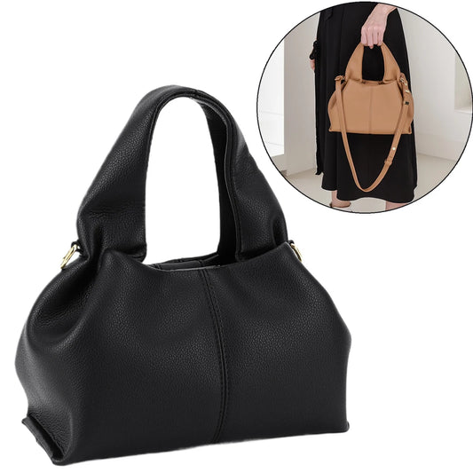 Women Small Crossbody Bag Handbag Crescent Bag Casual Shoulder Dumpling Bag Versatile Half Moon Bag Retro PU Leather