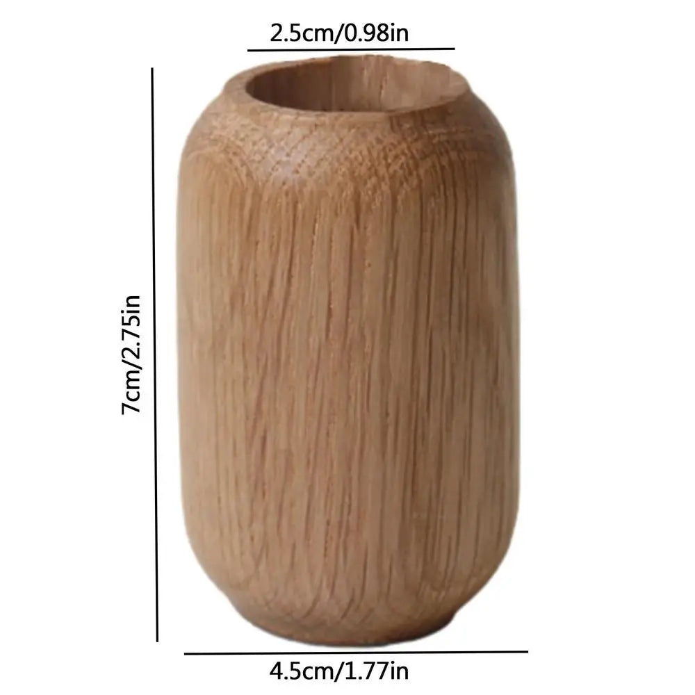 Rustic Wood Vase Table Flower Stand Vase Ornament Handmade Techniques Vase Decor For Dinner Parties Home Holidays And Wedding