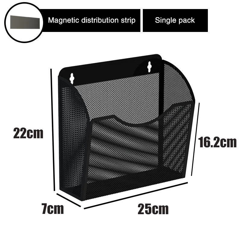 Refrigerator Magnet Storage Box Hanging Basket Storage Rack Magnetic Magnet Stone Side Wall Multi-Function Organization